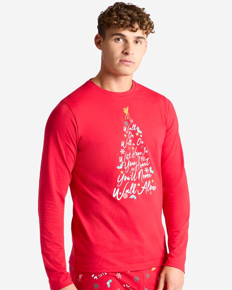 LFC Mens Christmas Pyjamas Red - Image 2