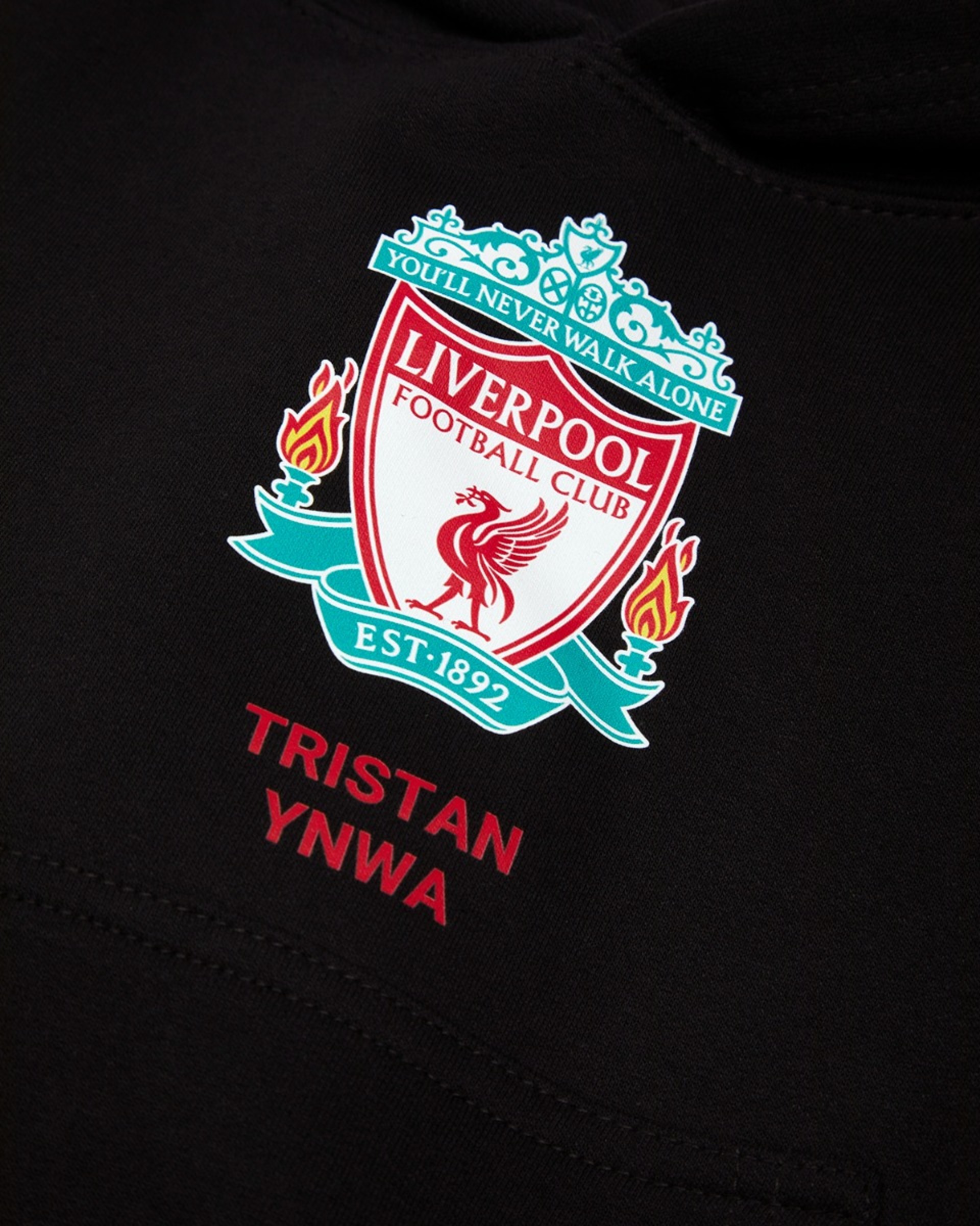 Sudadera negra personalizada con capucha LFC Junior Crest - Image 3