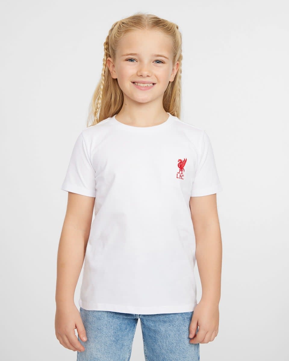 LFC Liverbird Infants Embroidered White Tee - Image 1