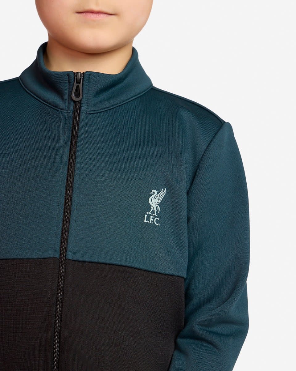 LFC Infants Tracksuit Black & Teal Green - Image 2