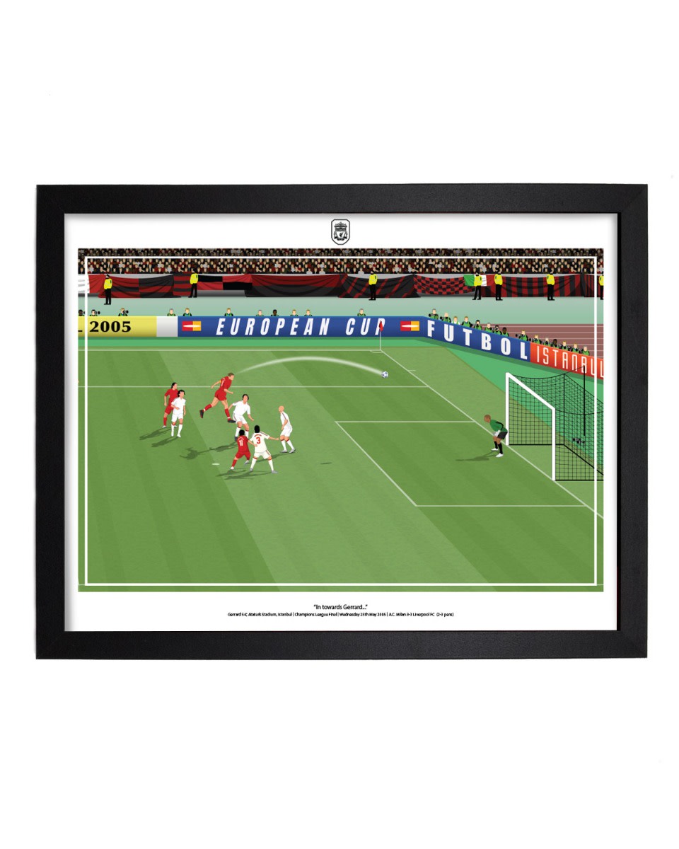 LFC Istanbul 2005 Art Print - Gerrard Goal - Image 1