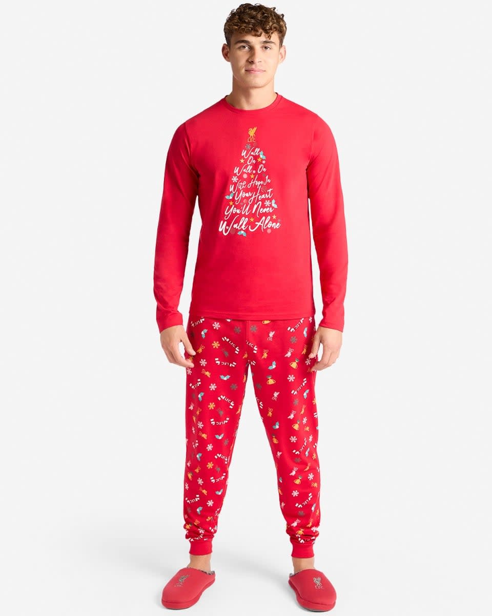 LFC Mens Christmas Pyjamas Red - Image 1