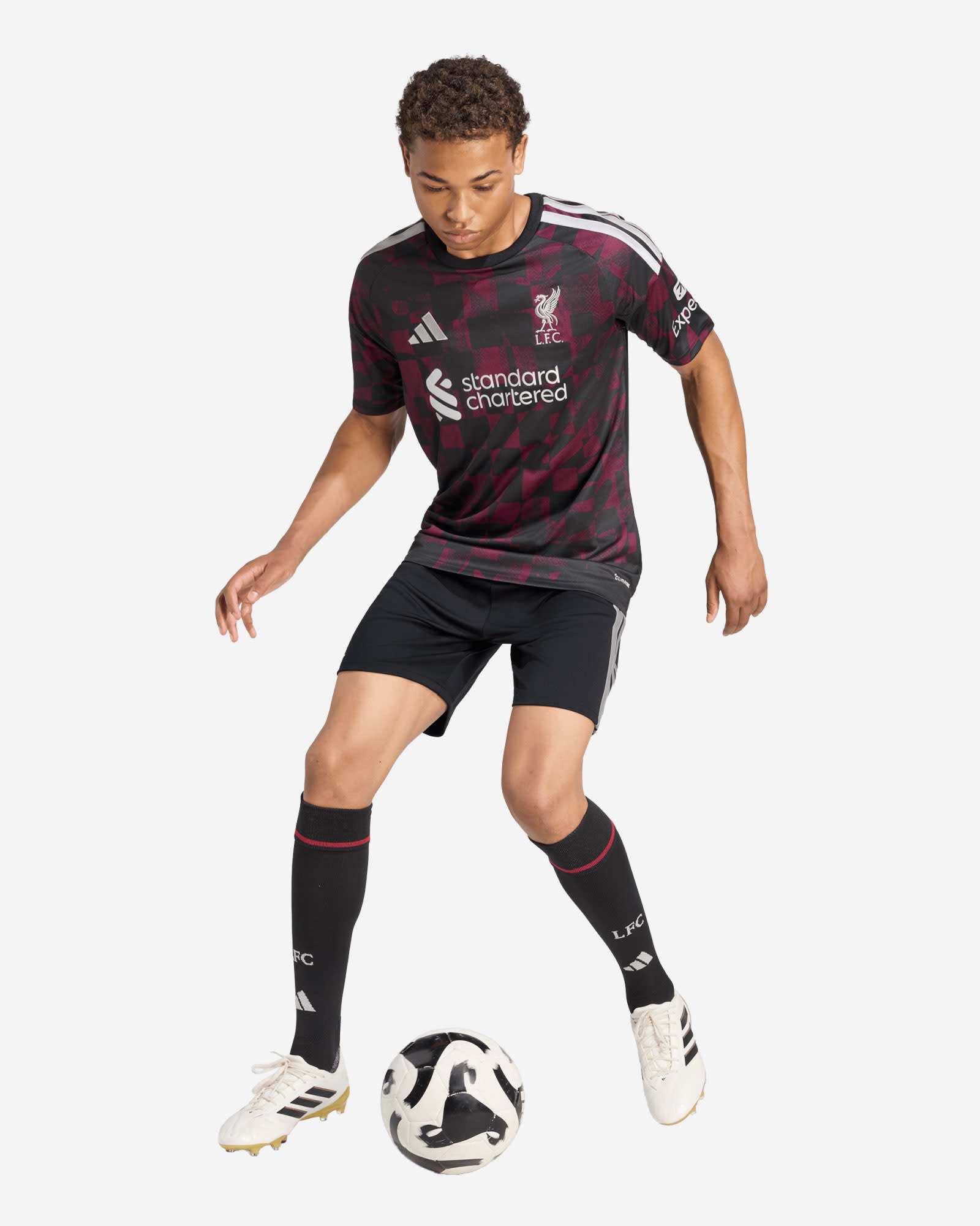 LFC adidas Mens 26/27 Third Shorts - Image 3