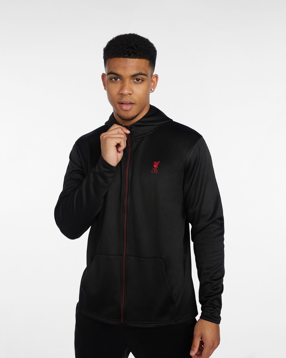 LFC Mens Panelled Track Top Black - Image 1