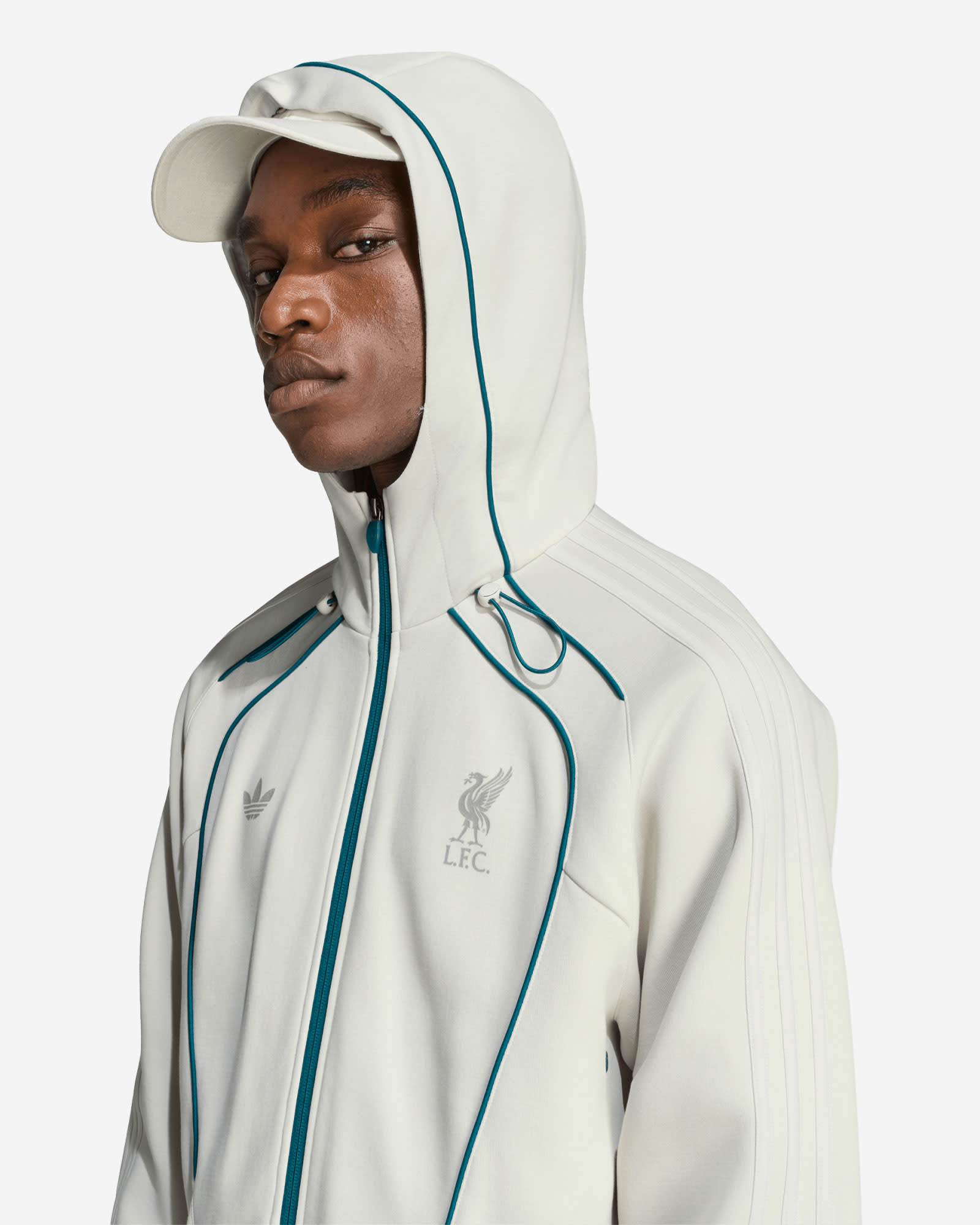 LFC adidas Mens Spacer Teamgeist 26 Track Top Grey - Image 4