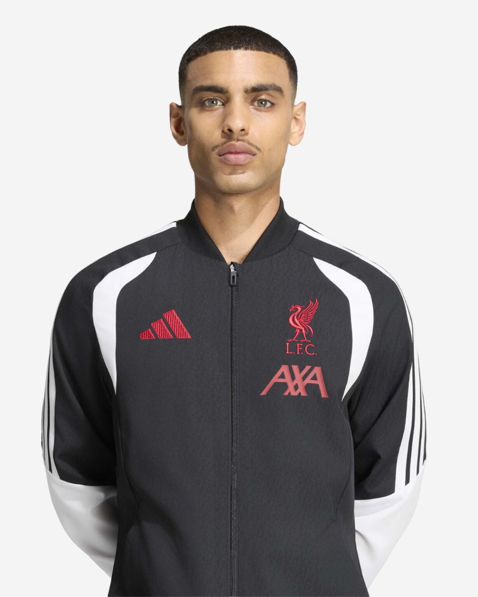 LFC adidas Mens 26/27 Tiro Presentation Jacket Black