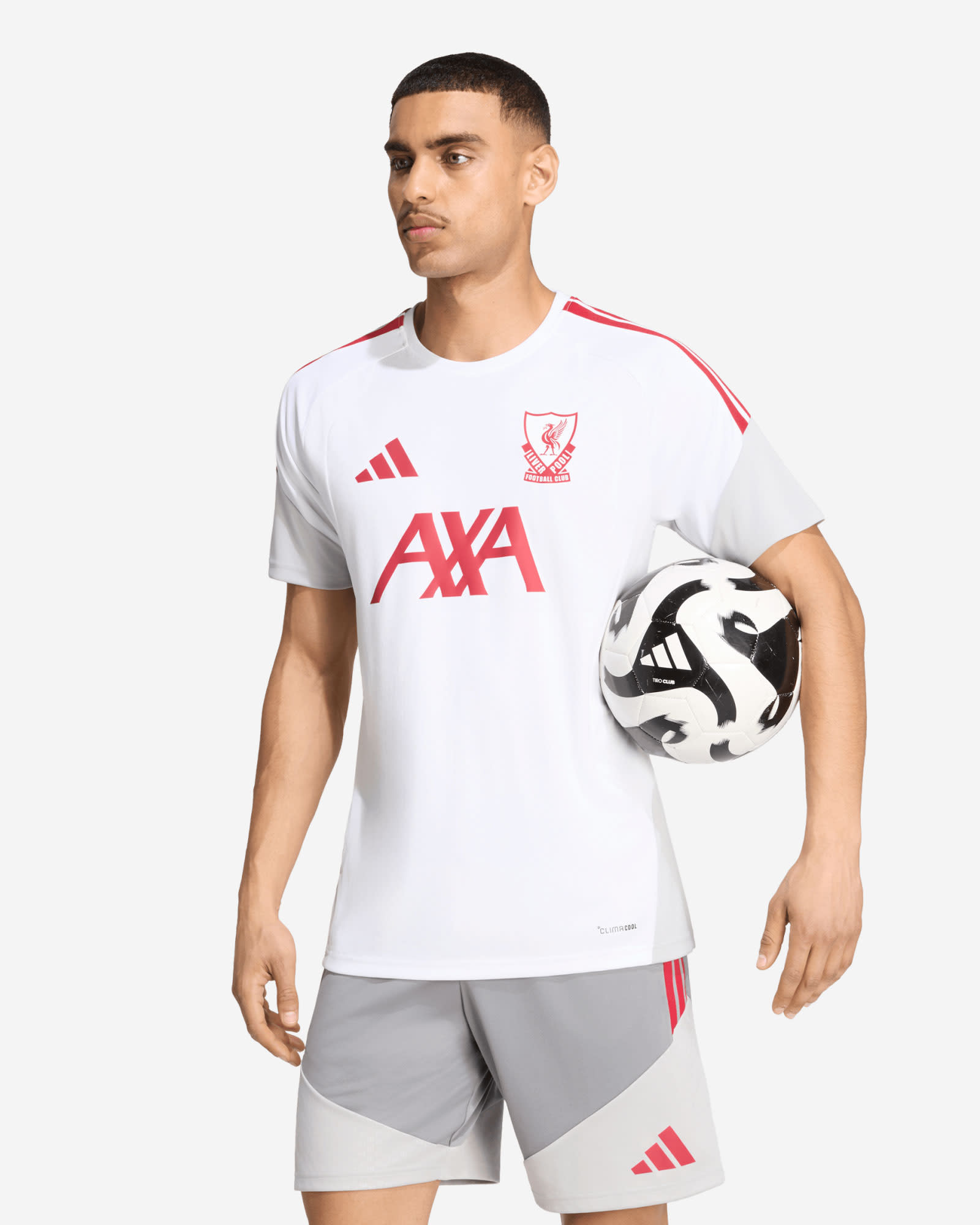 LFC adidas Mens 26/27 European Tiro Training Jersey White - Image 1