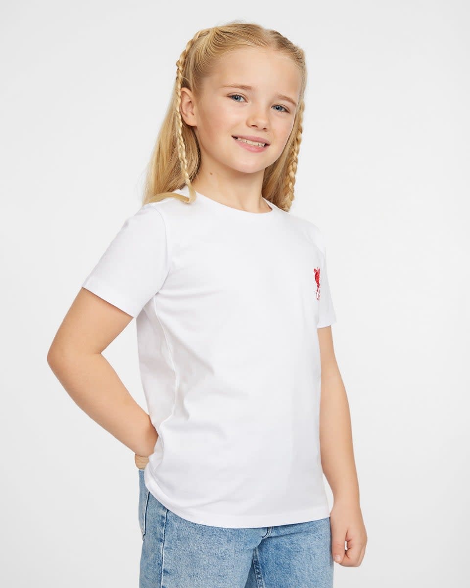 LFC Liverbird Infants Embroidered White Tee - Image 3