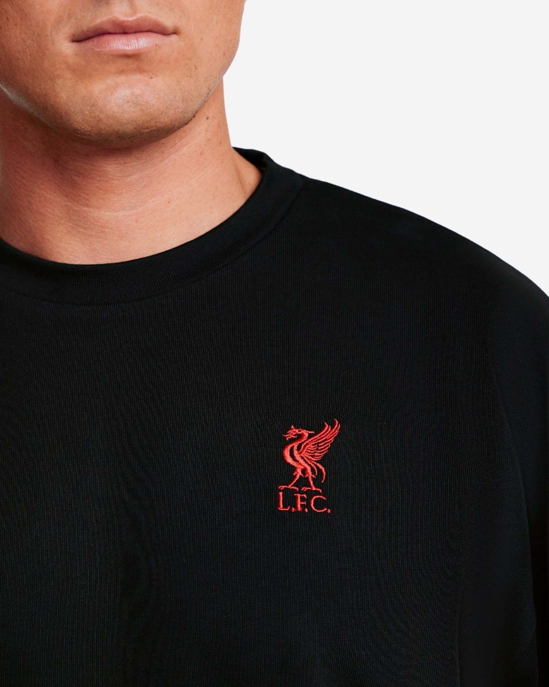 LFC Herren-Sweatshirt mit Rundhalsausschnitt in Übergröße, Schwarz - Image 2
