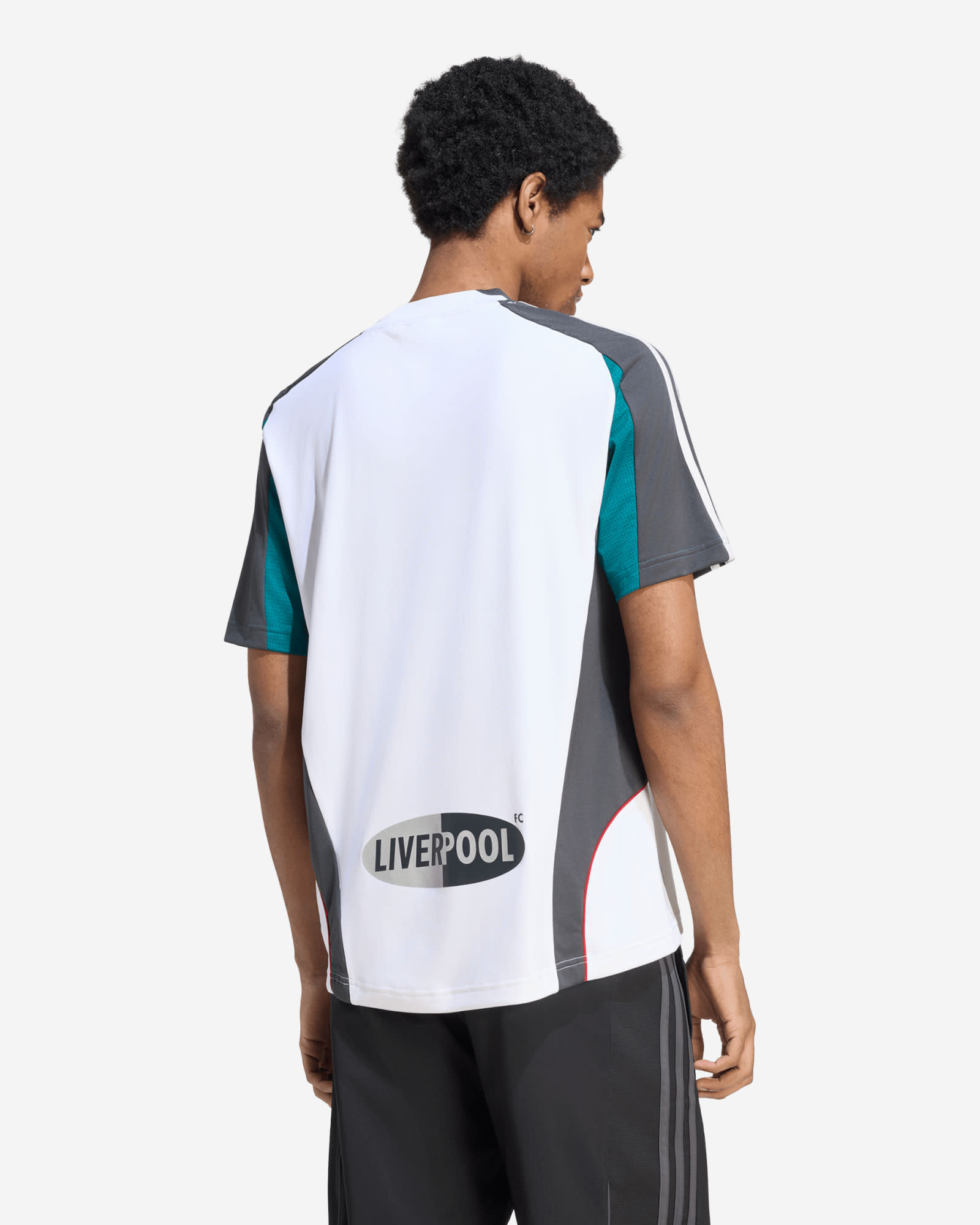 LFC adidas Mens Teamgeist 26 Warm Up Jersey White - Image 2