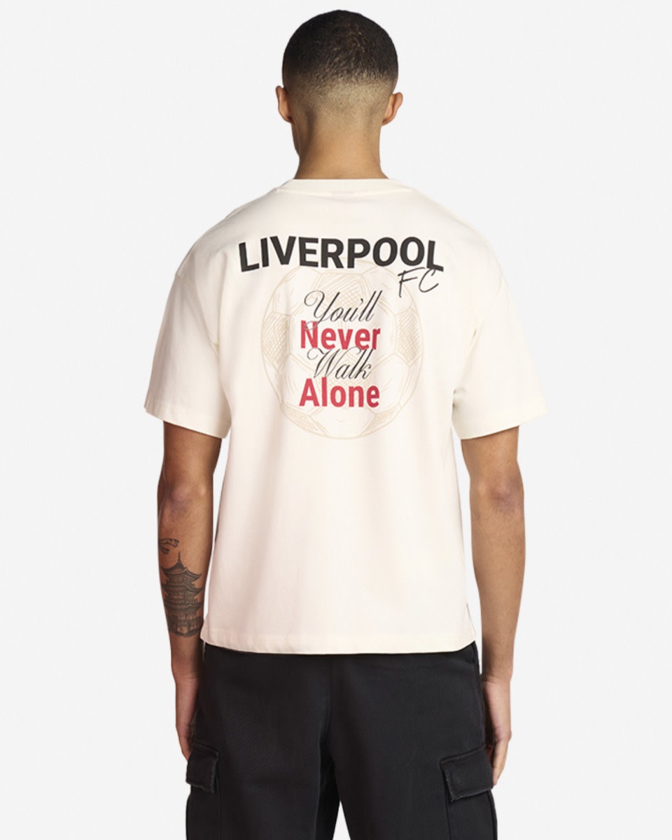 LFC Mens Oversized YNWA Tee Ecru - Image 1