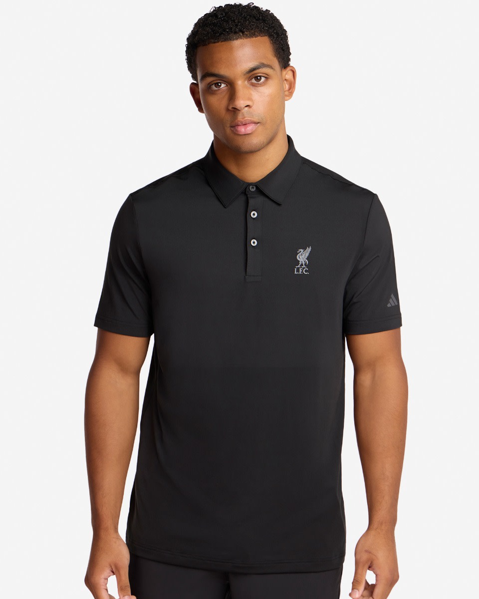 LFC adidas 成人 Ultimate365 纯色高尔夫 Polo 衫黑色 - Image 1