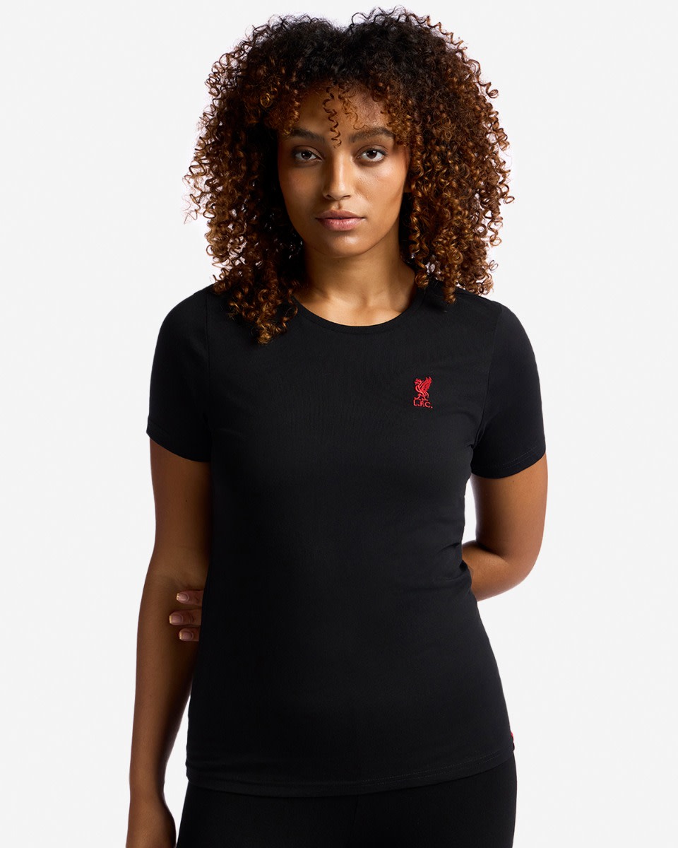 LFC Liverbird T-shirt til kvinder Sort - Image 4