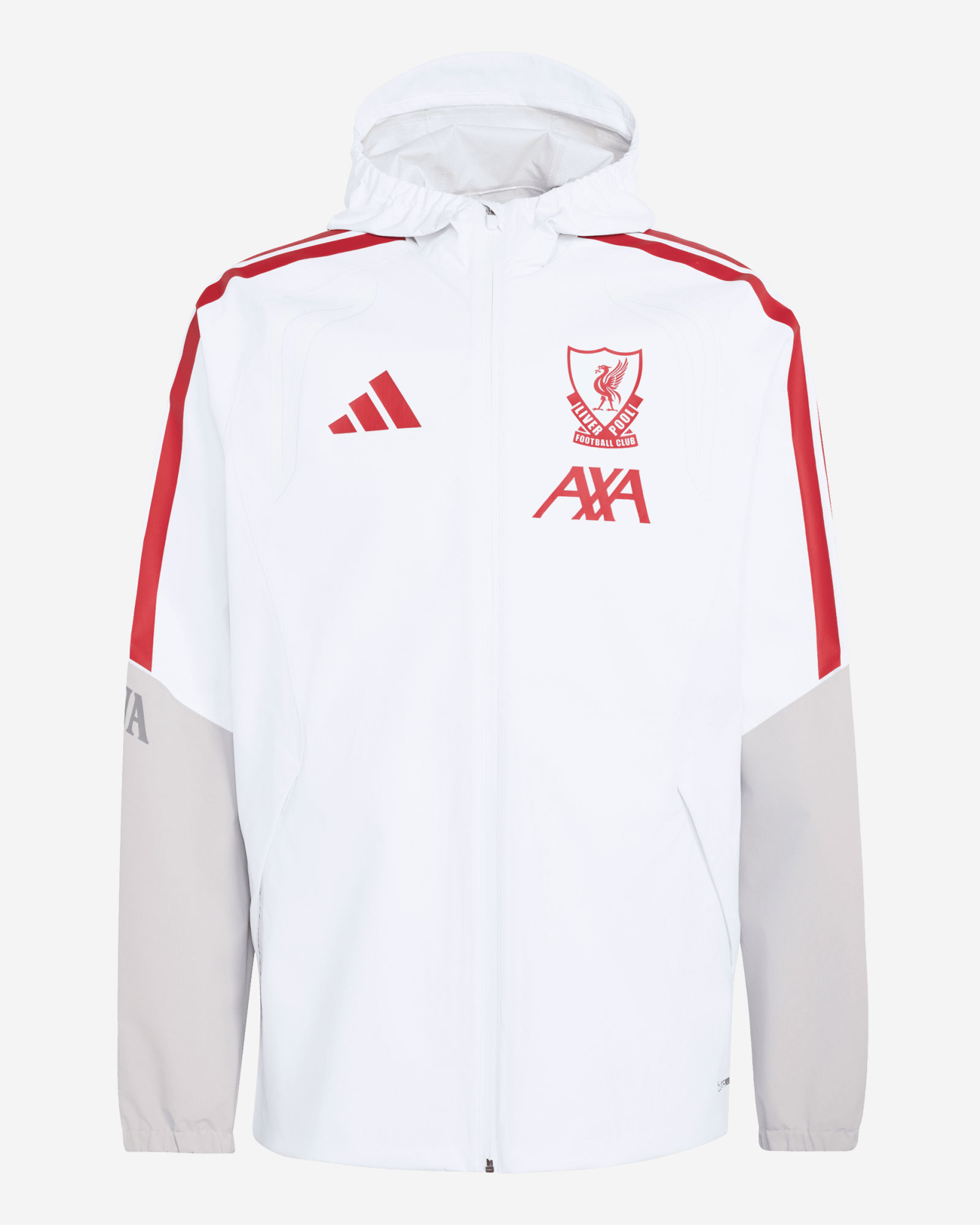 LFC adidas Mens 26/27 Authentic European Tiro Rain Jacket White