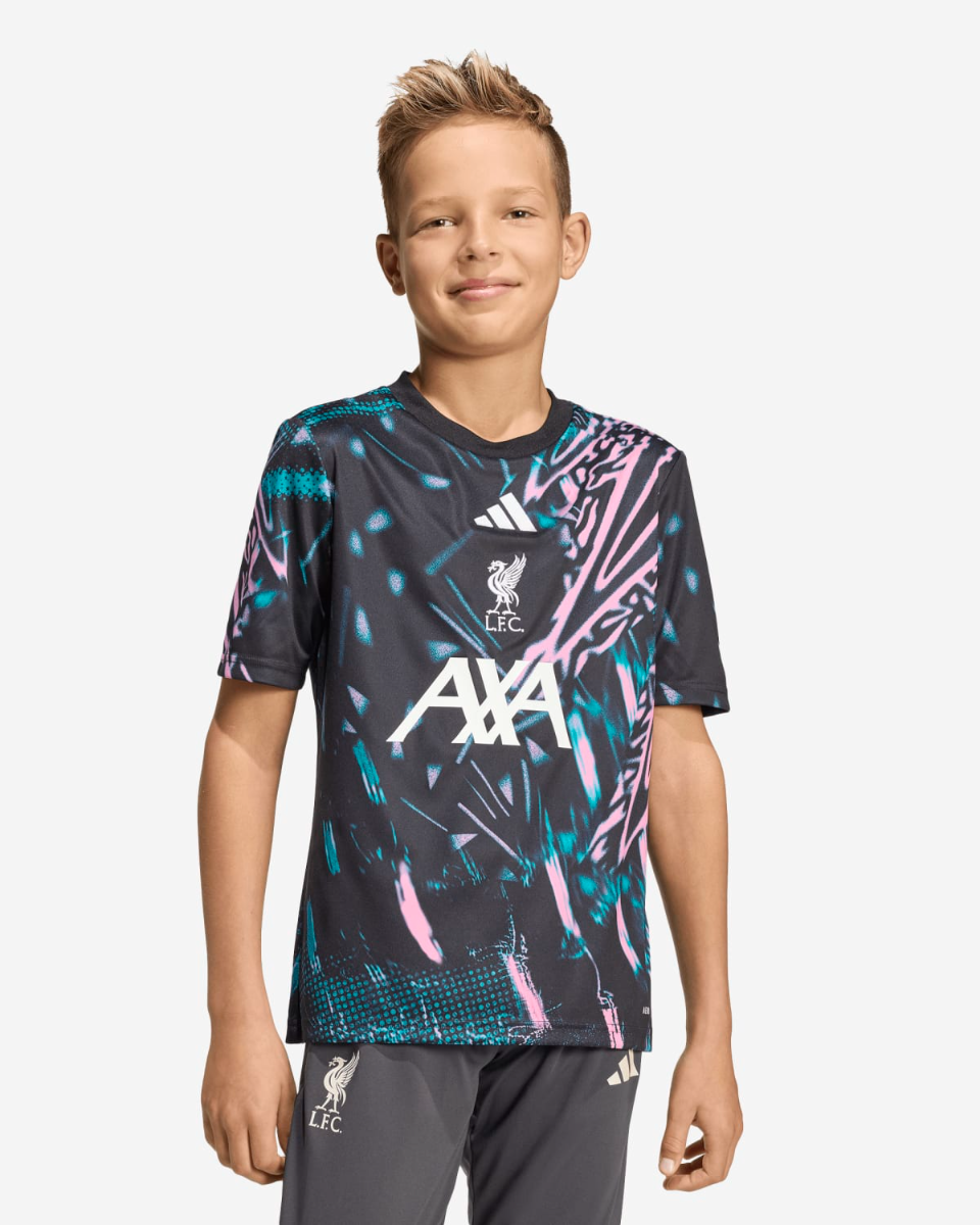 LFC adidas Juniors 25/26 Pre-Match Top Black - Image 1