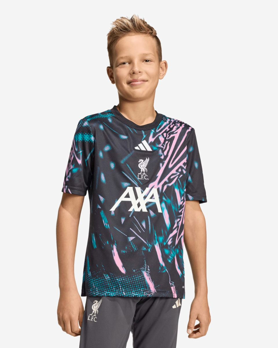 LFC adidas Juniors 25/26 Pre-Match Top Black - Image 1
