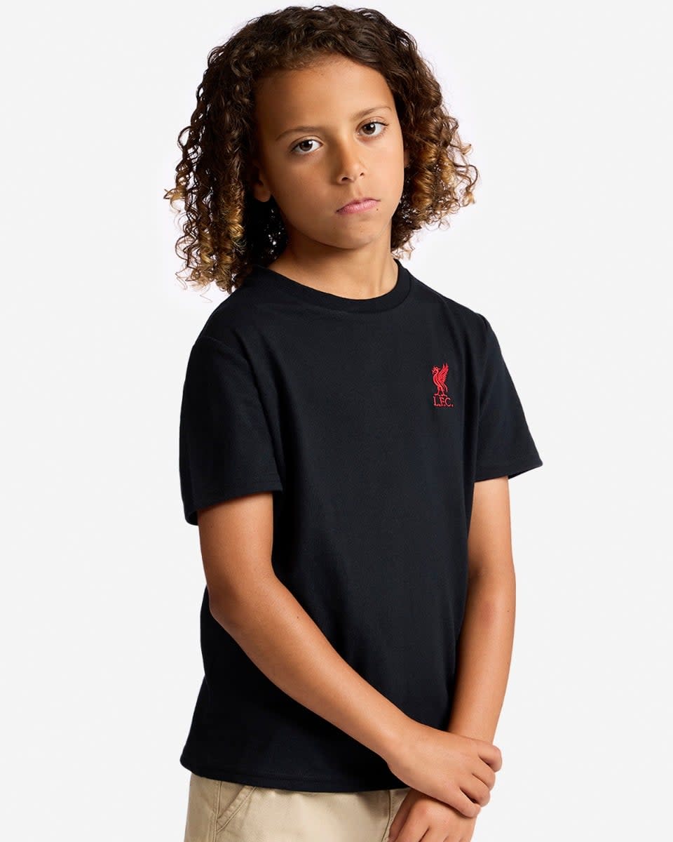 LFC Infants Liverbird Embroidered Tee Black - Image 3