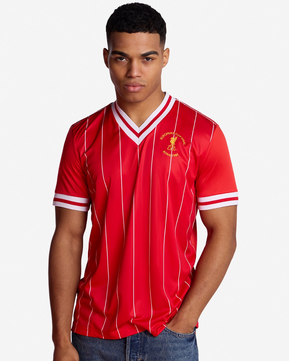 LFC Adults Retro 1984 Rome Home Shirt - Image 1