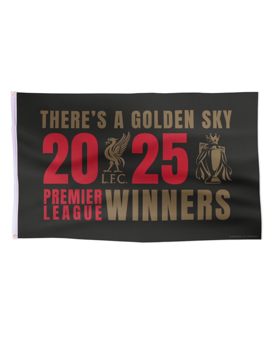 LFC EPL Champions 24/25 Flagge Schwarz - Image 1