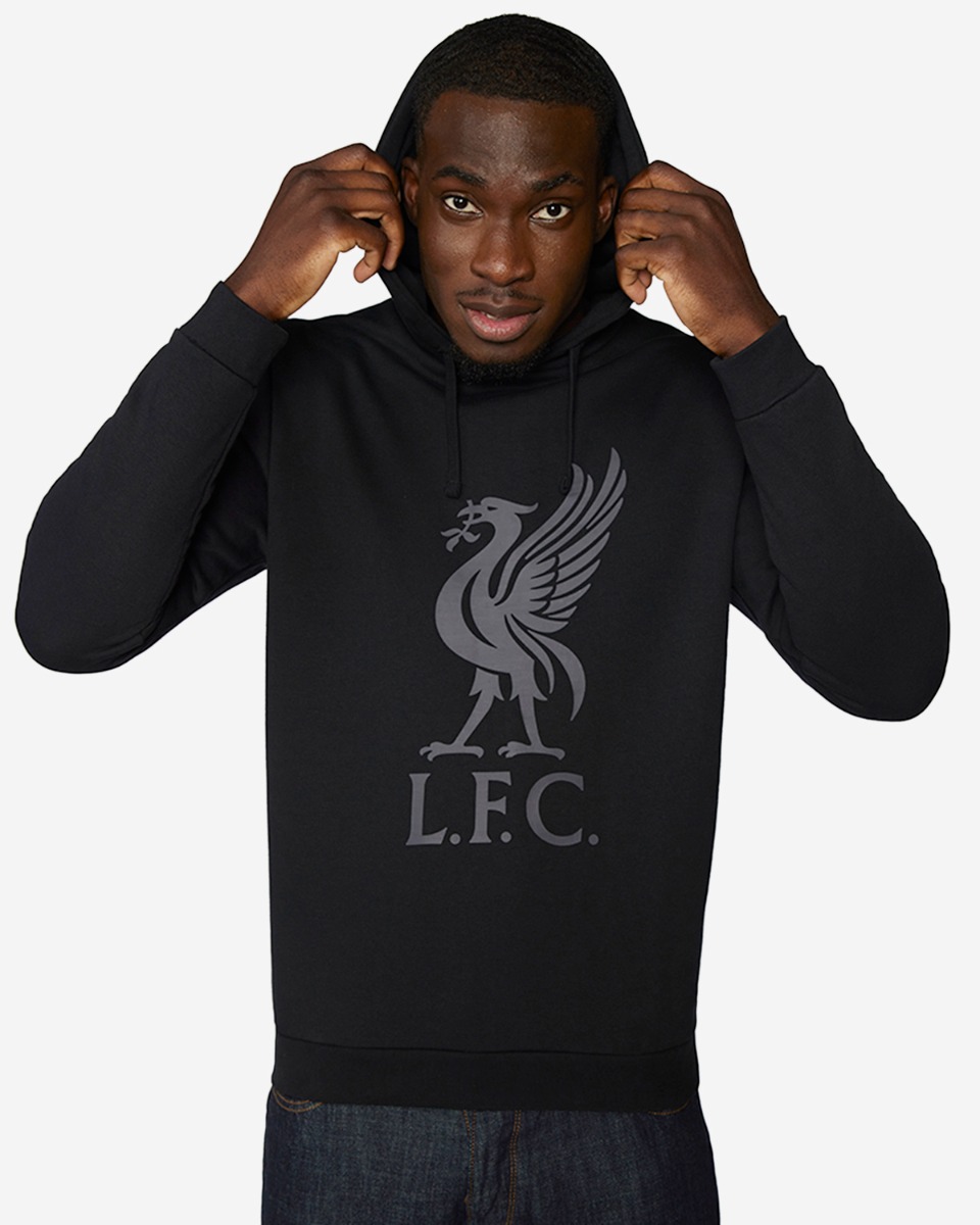 LFC 男士 Liverbird 轻质连帽卫衣黑色 - Image 1