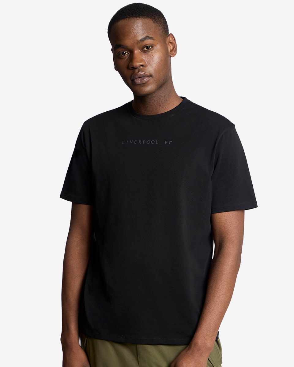 LFC Mens Liverbird Ball Tee Black - Image 3