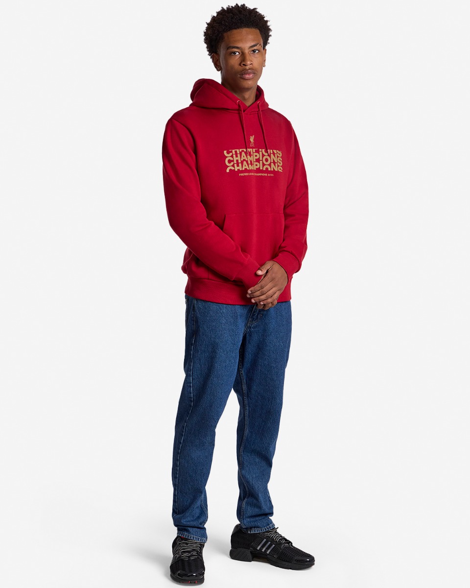 Chandail à capuchon LFC Champions Text pour homme, rouge - Image 2