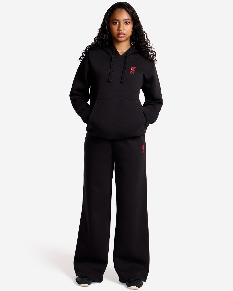 LFC Womens Wide Jog Pants Black - Image 1