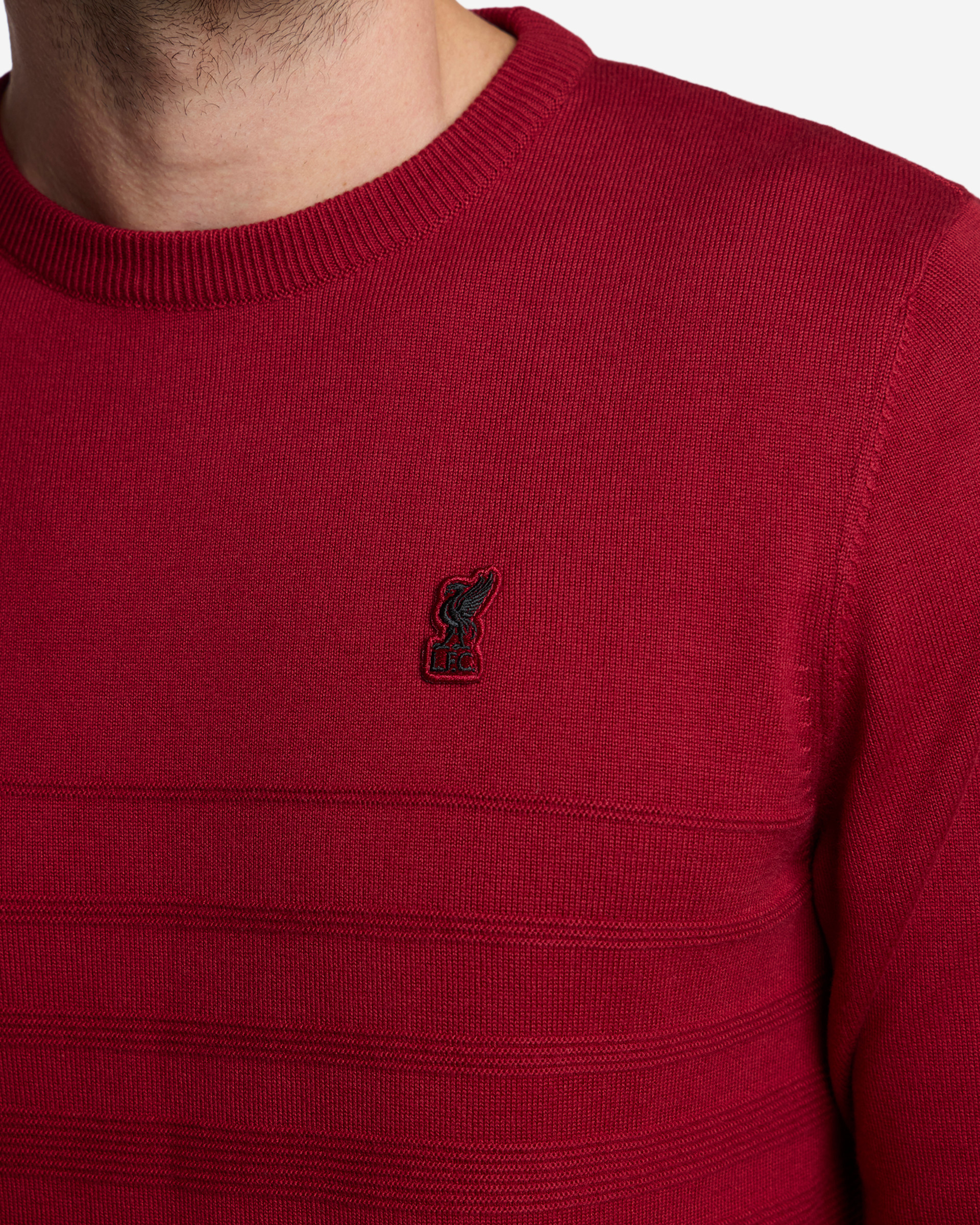 Pull à col rond en tricot LFC Firma pour homme, rouge - Image 2