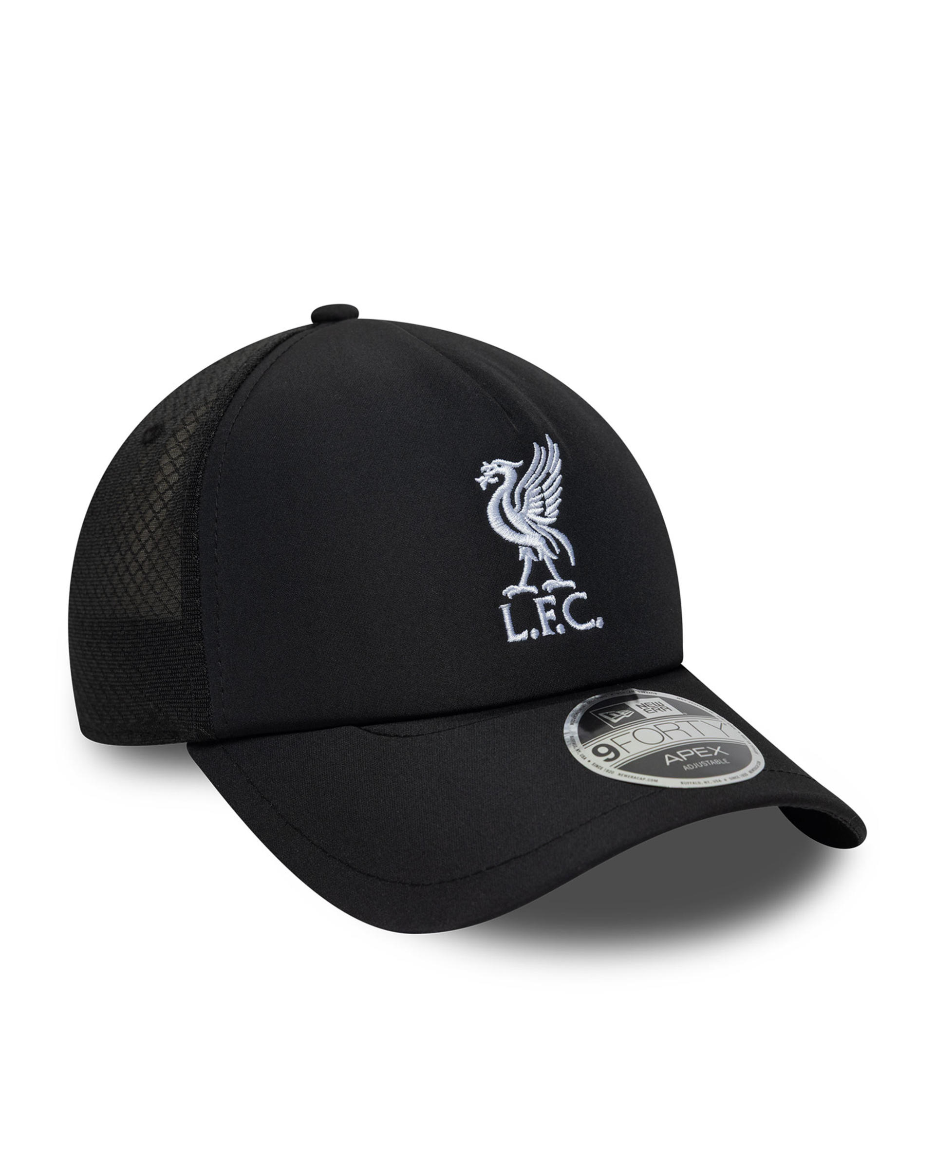 Casquette LFC New Era Fw Poly Apex pour adultes, noire et blanche - Image 2