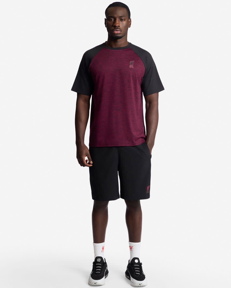 LFC Mens Marl Tee Red & Black - Image 3