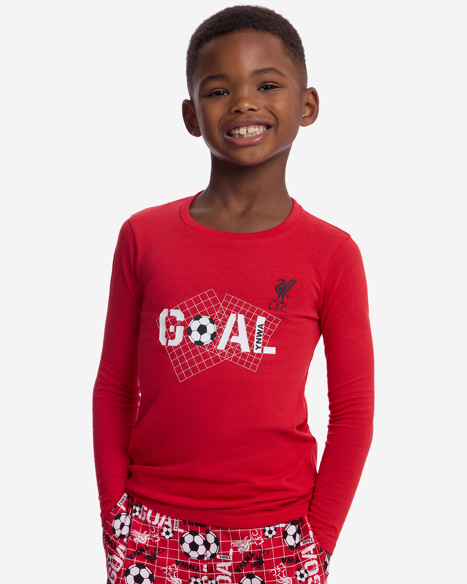 LFC Infants Goal Long Pyjama Set Red - Image 1