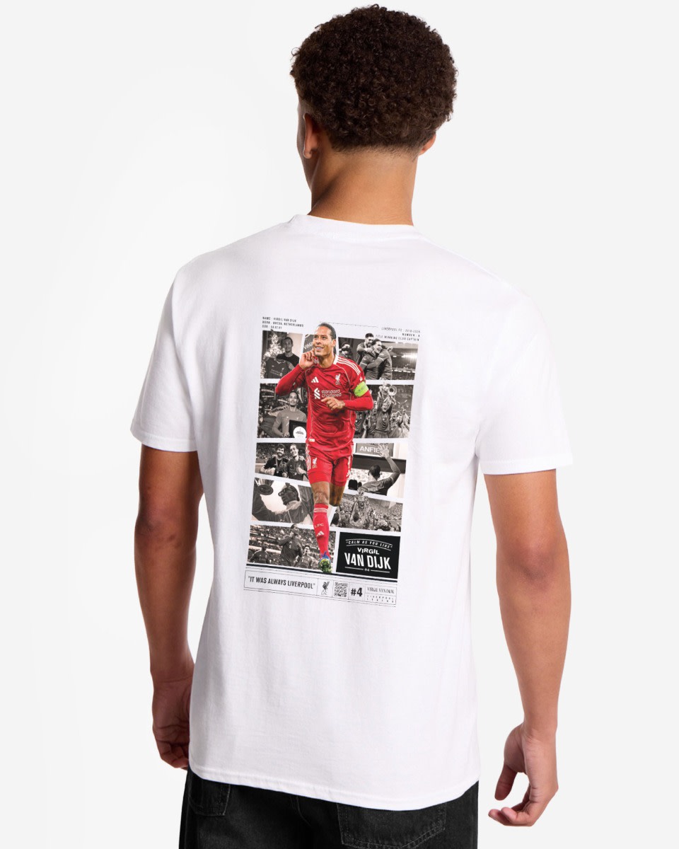 LFC Adults Virgil Montage Tee White - Image 1