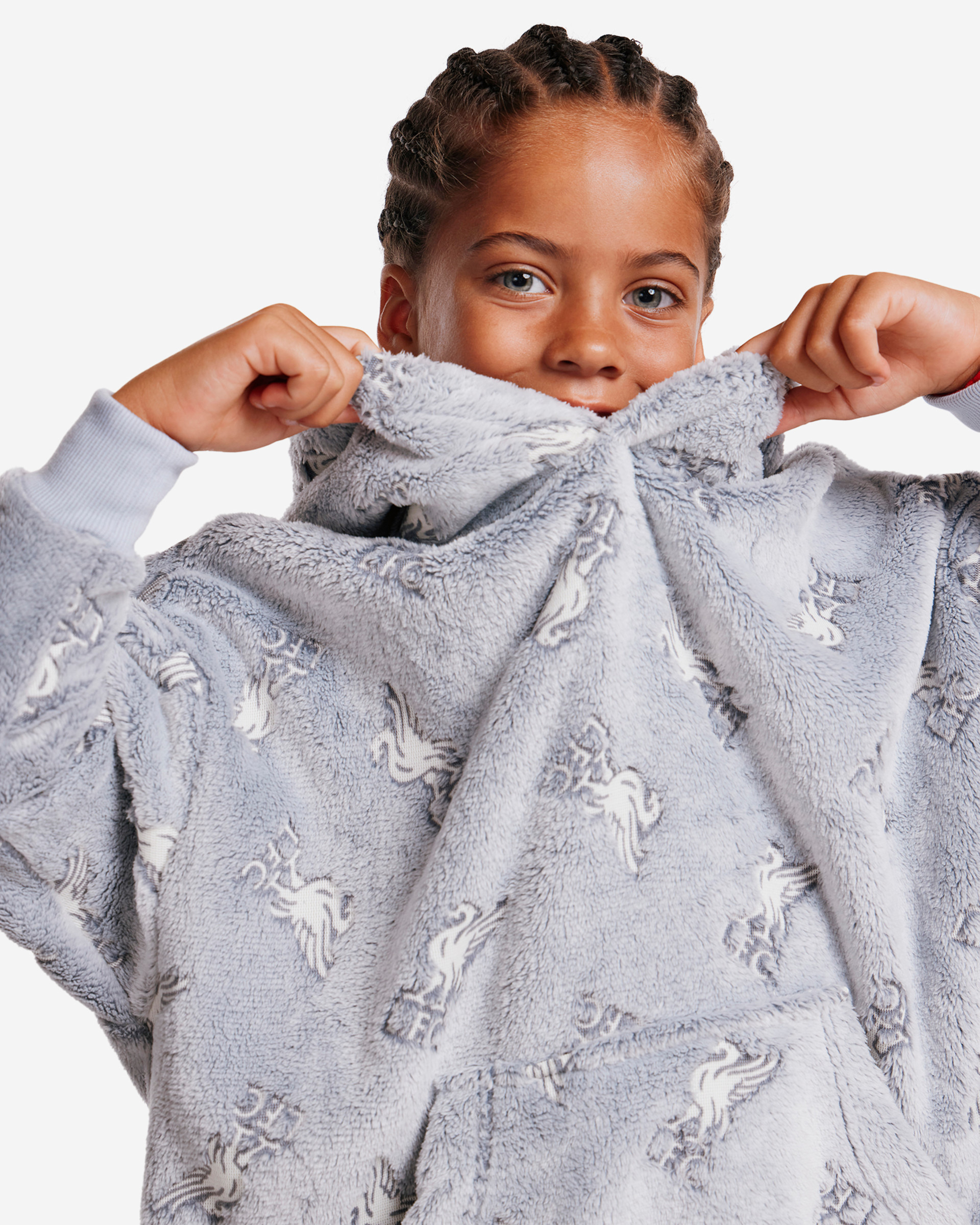 LFC Juniors Kapuzenpulli mit Glow In The Dark All-Over-Print, Grau - Image 4
