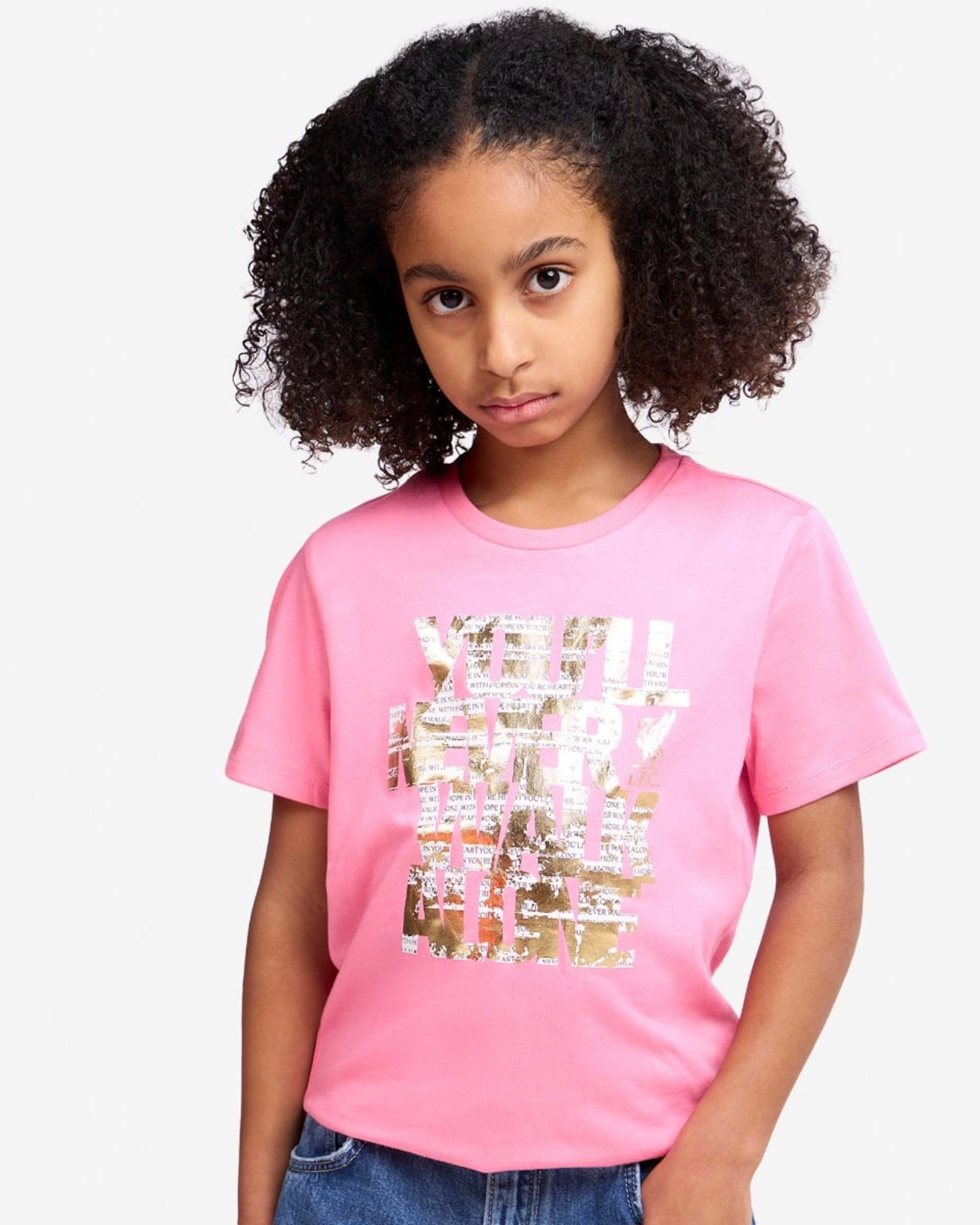 LFC Spædbørn YNWA Folie Tee Pink - Image 1