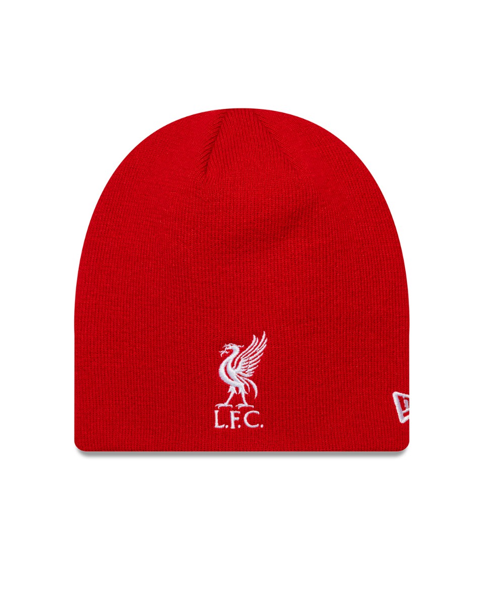 LFC New Era Liverbird CORE SKULL Beanie Red - Image 1