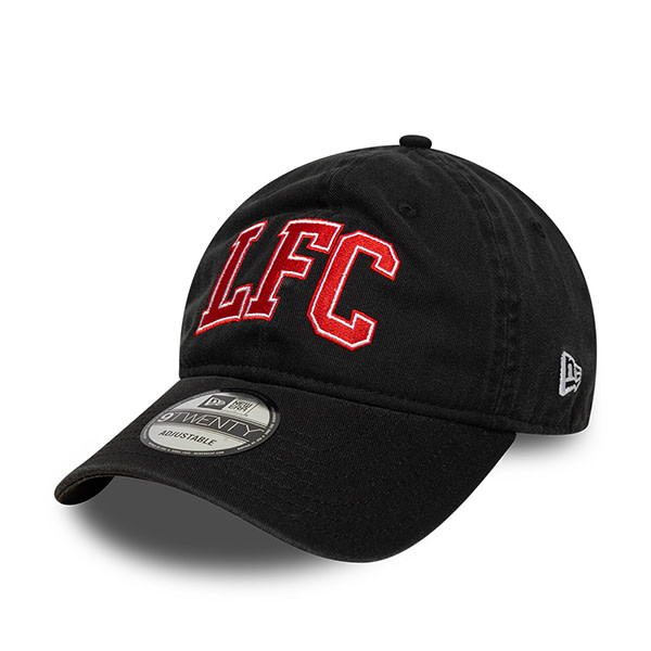Casquette ajustable 9TWENTY noire LFC New Era Wordmark - Image 1
