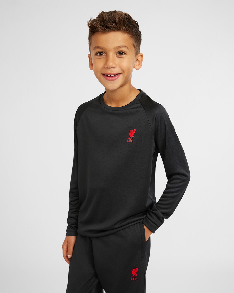 LFC Junior Long Sleeve Raglan Tee Black - Image 1