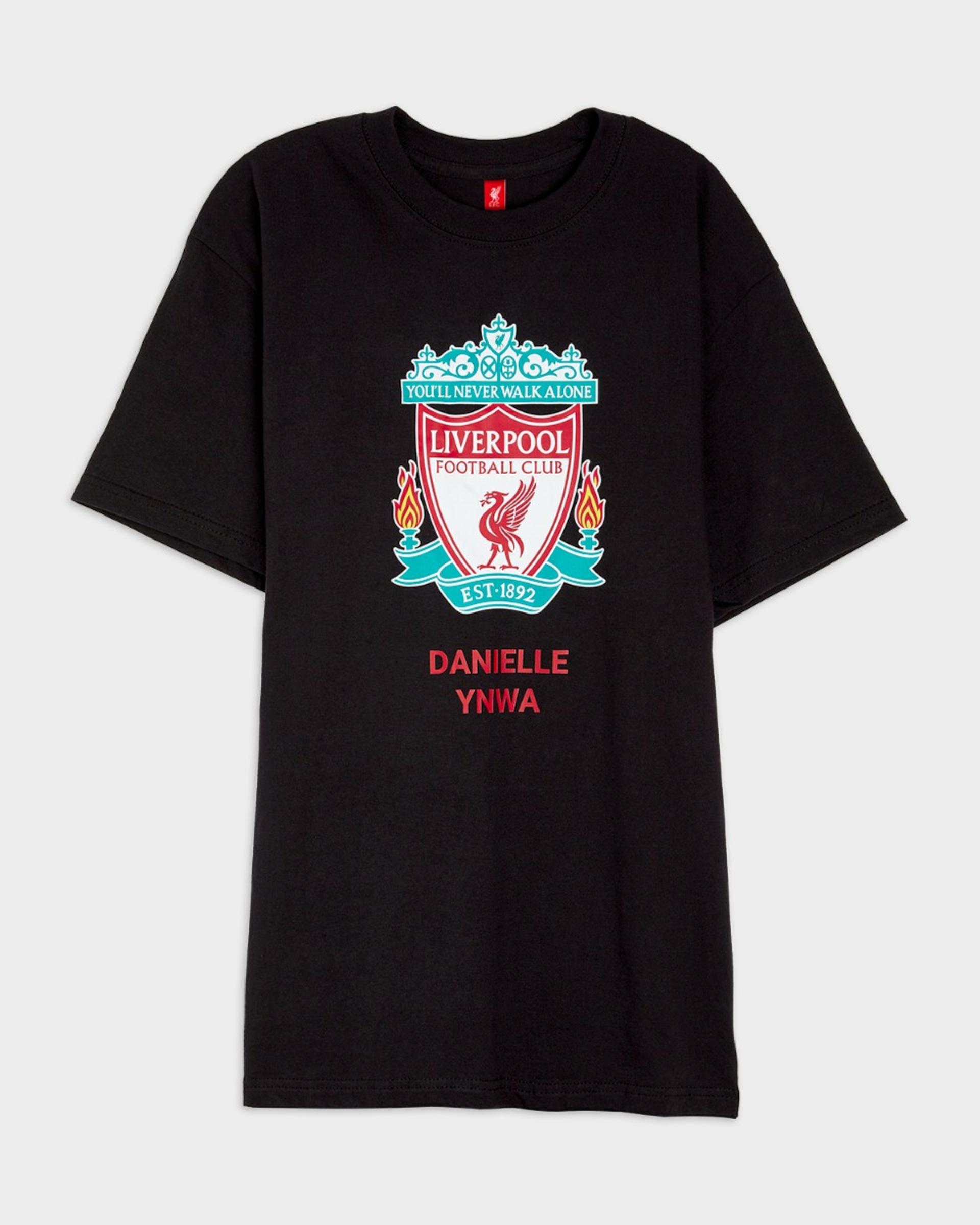 T-shirt noir personnalisé LFC Crest - Image 2