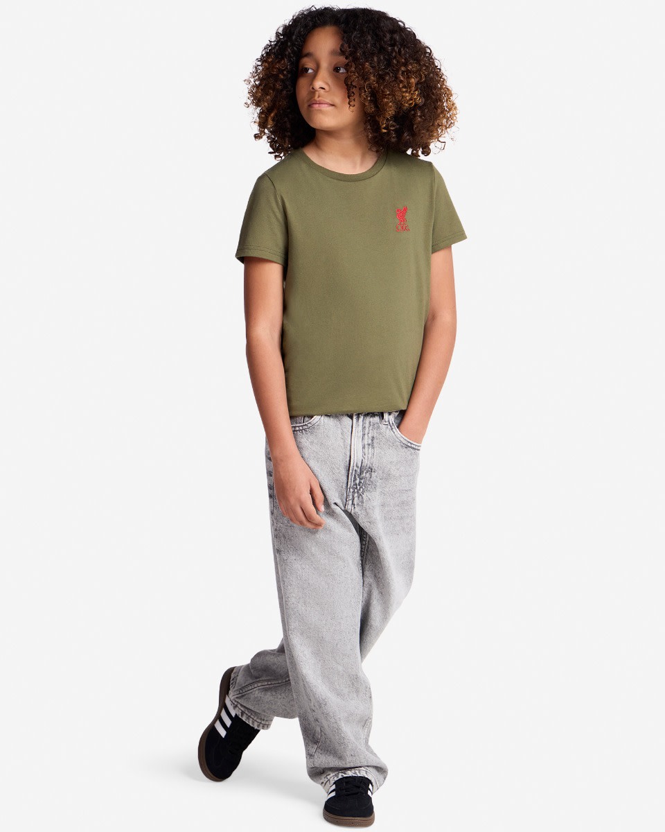 LFC Juniors Liverbird Tee Green - Image 3