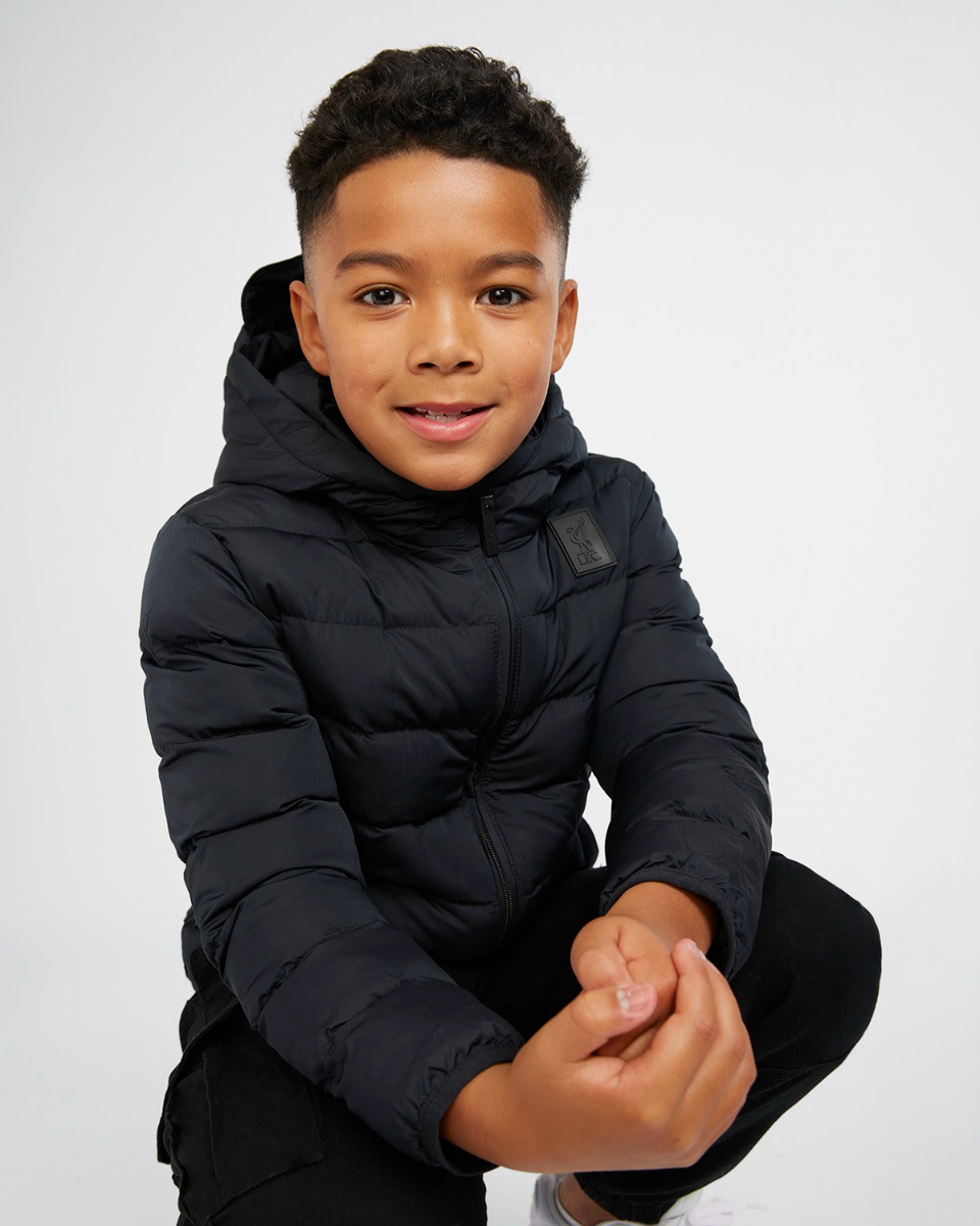 LFC Babies Puffa Jacke Schwarz - Image 4