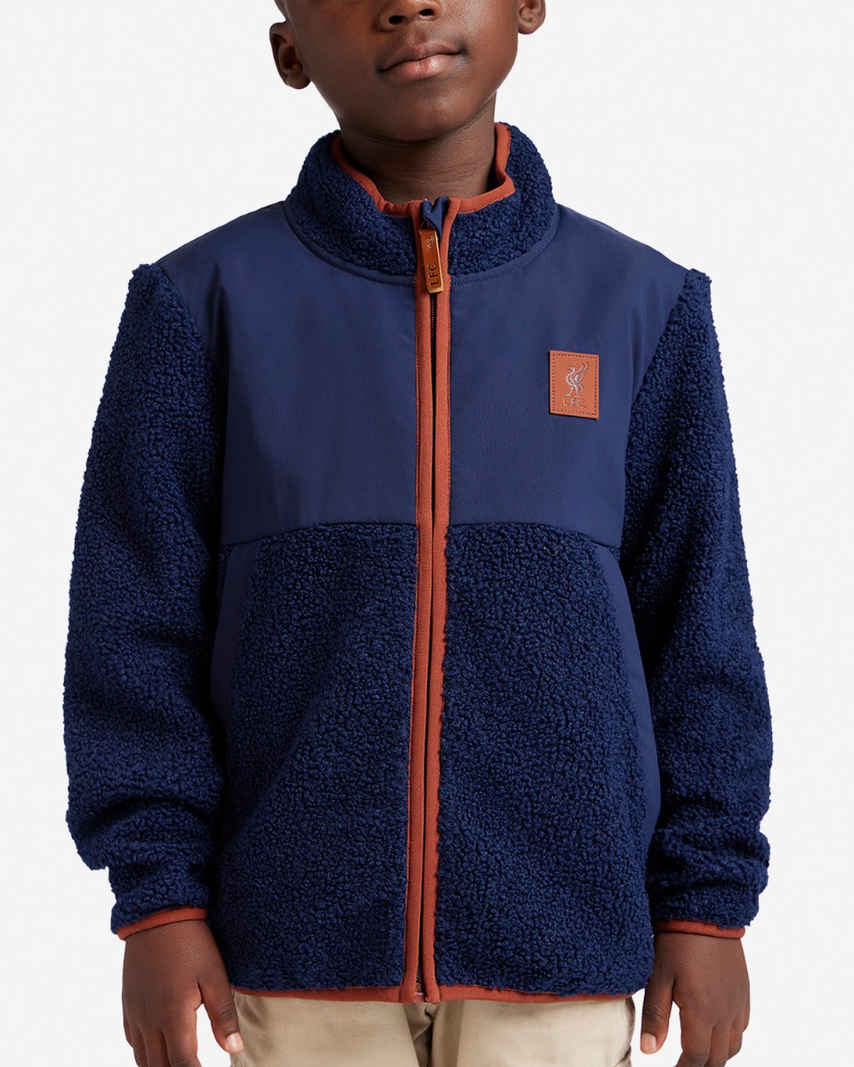 LFC Juniors Panel Fleece Navy - Image 4