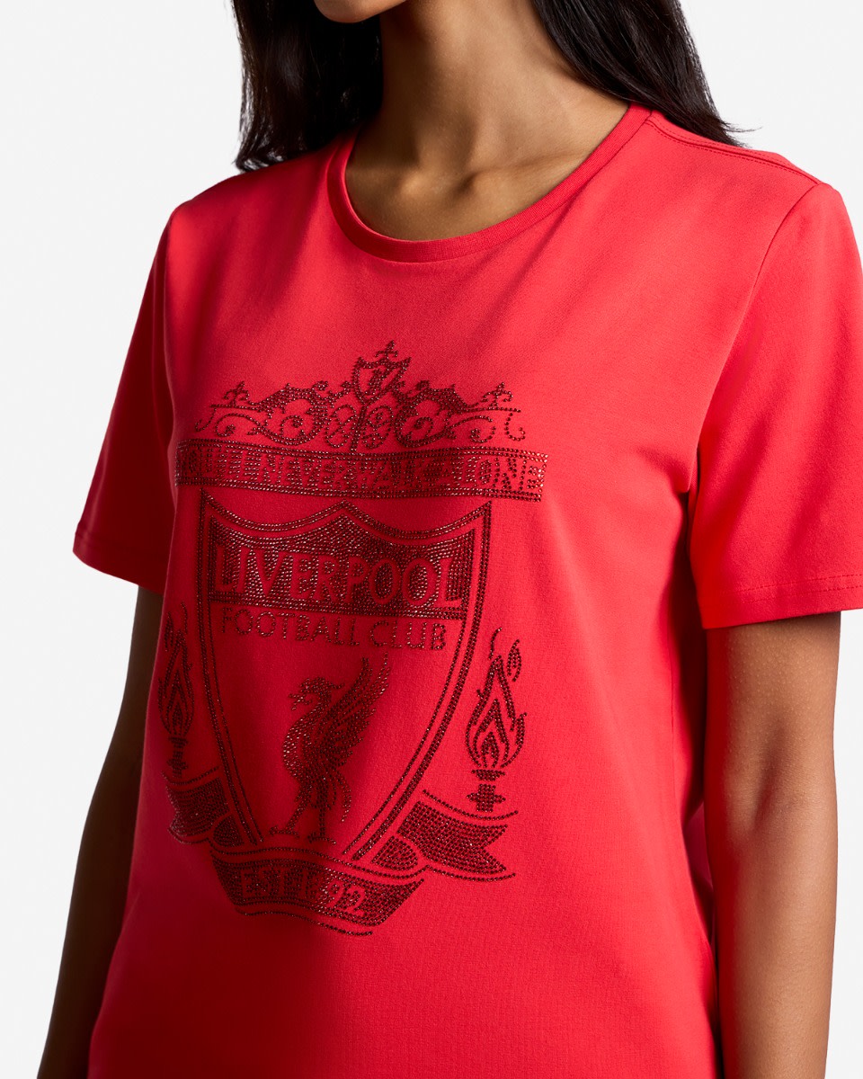 LFC Dame Diamenté Crest Tee Rød - Image 2