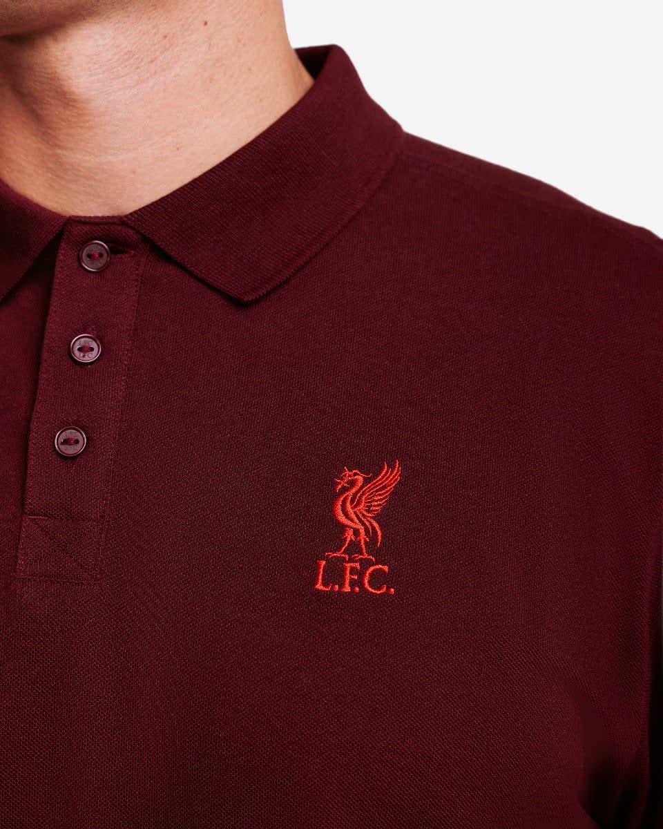 LFC Mens Conninsby Polo Dark Red - Image 2