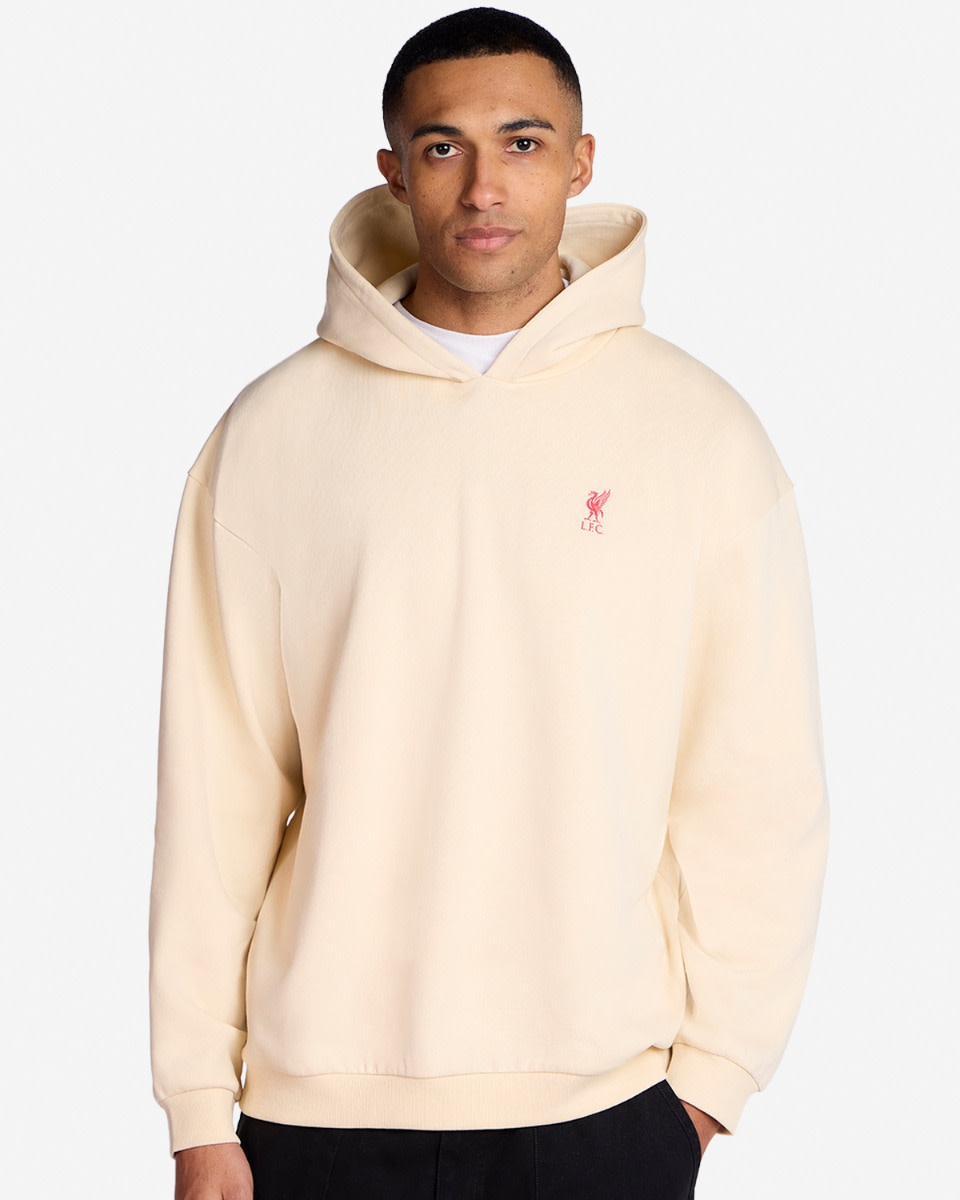 LFC Mens Oversized Est. 1892 Hoodie Cream - Image 2