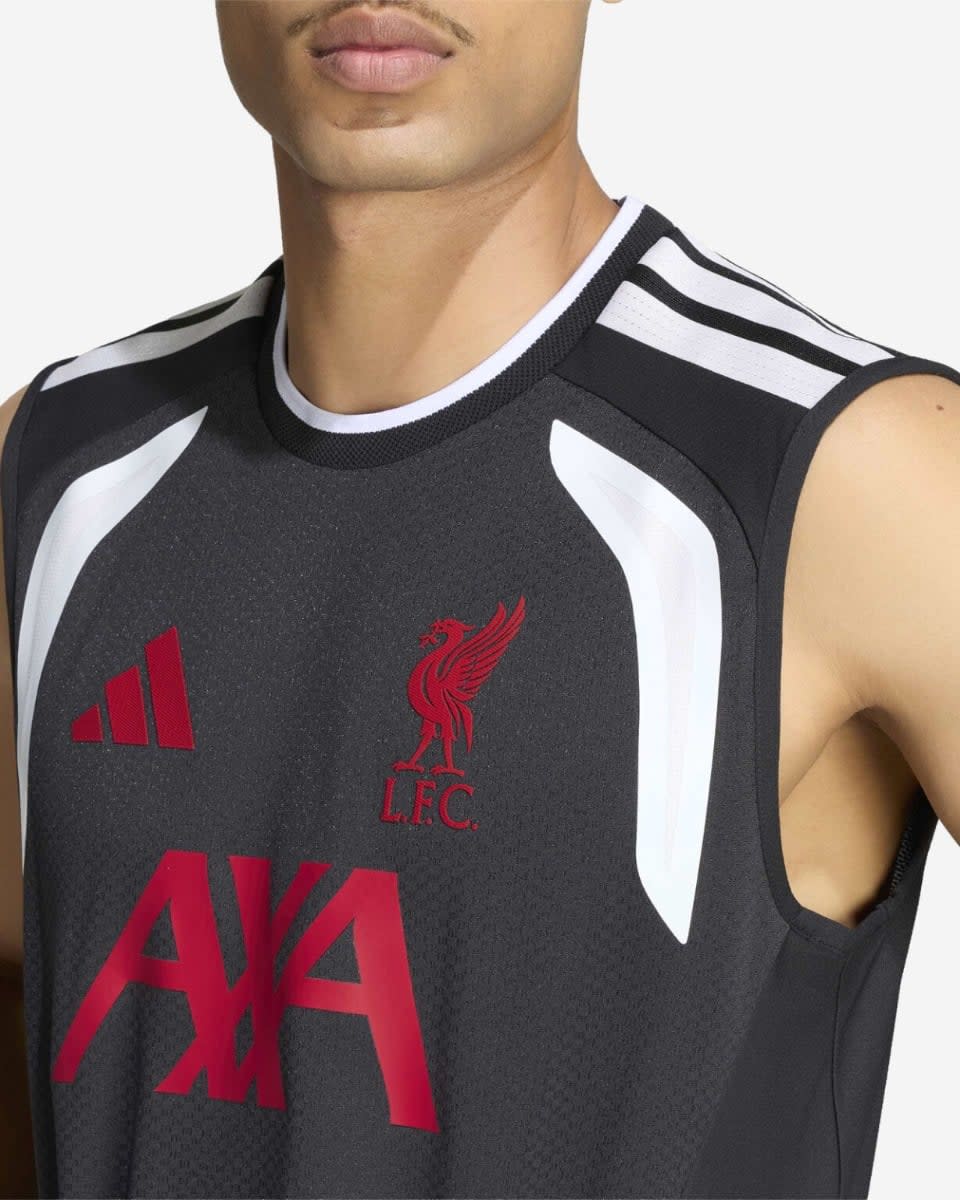 LFC adidas Mens 26/27 Tiro Pro Sleeveless Tee Black - Image 2