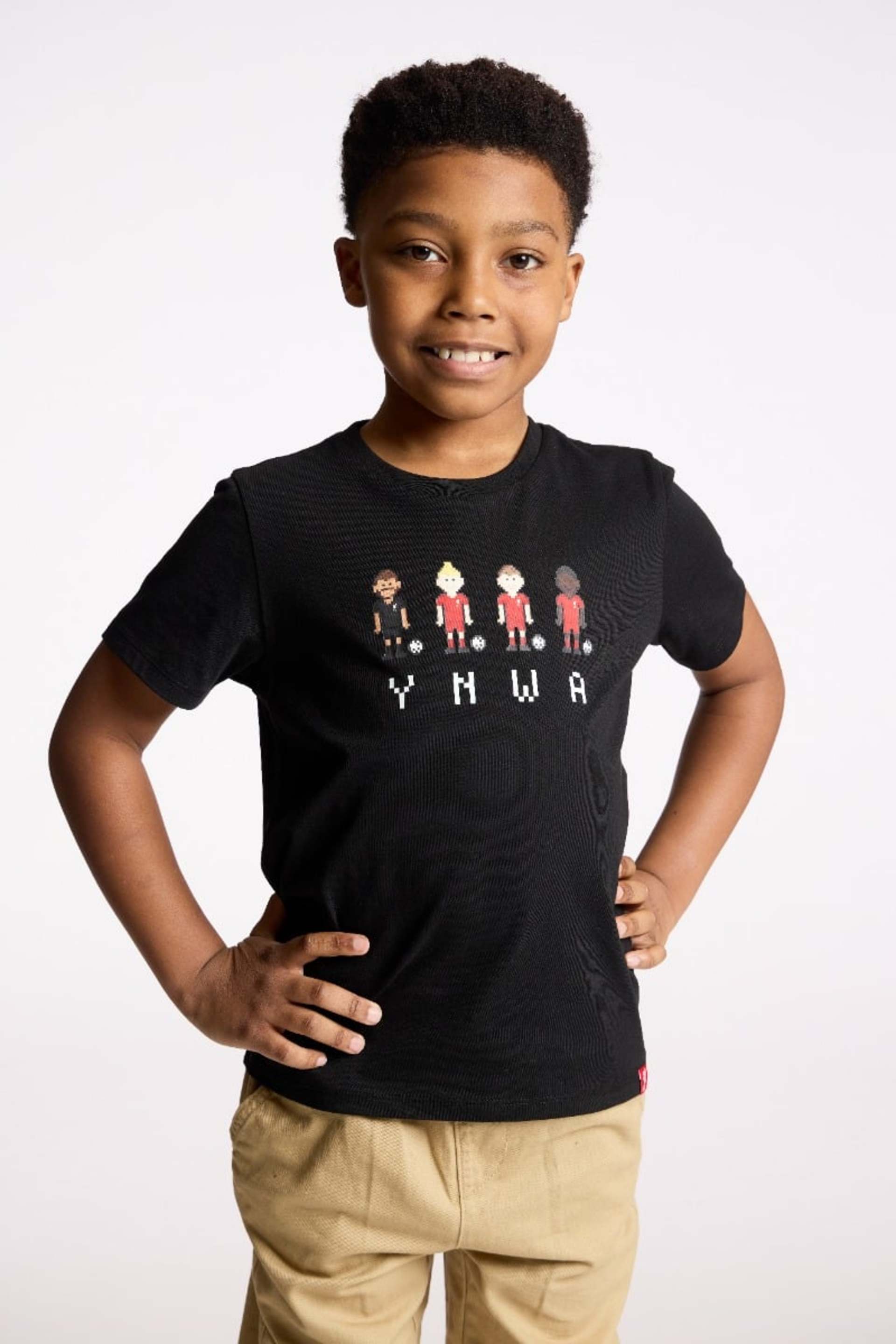 เสื้อยืด LFC เด็กทารก Pixel Players สีดำ - Image 3