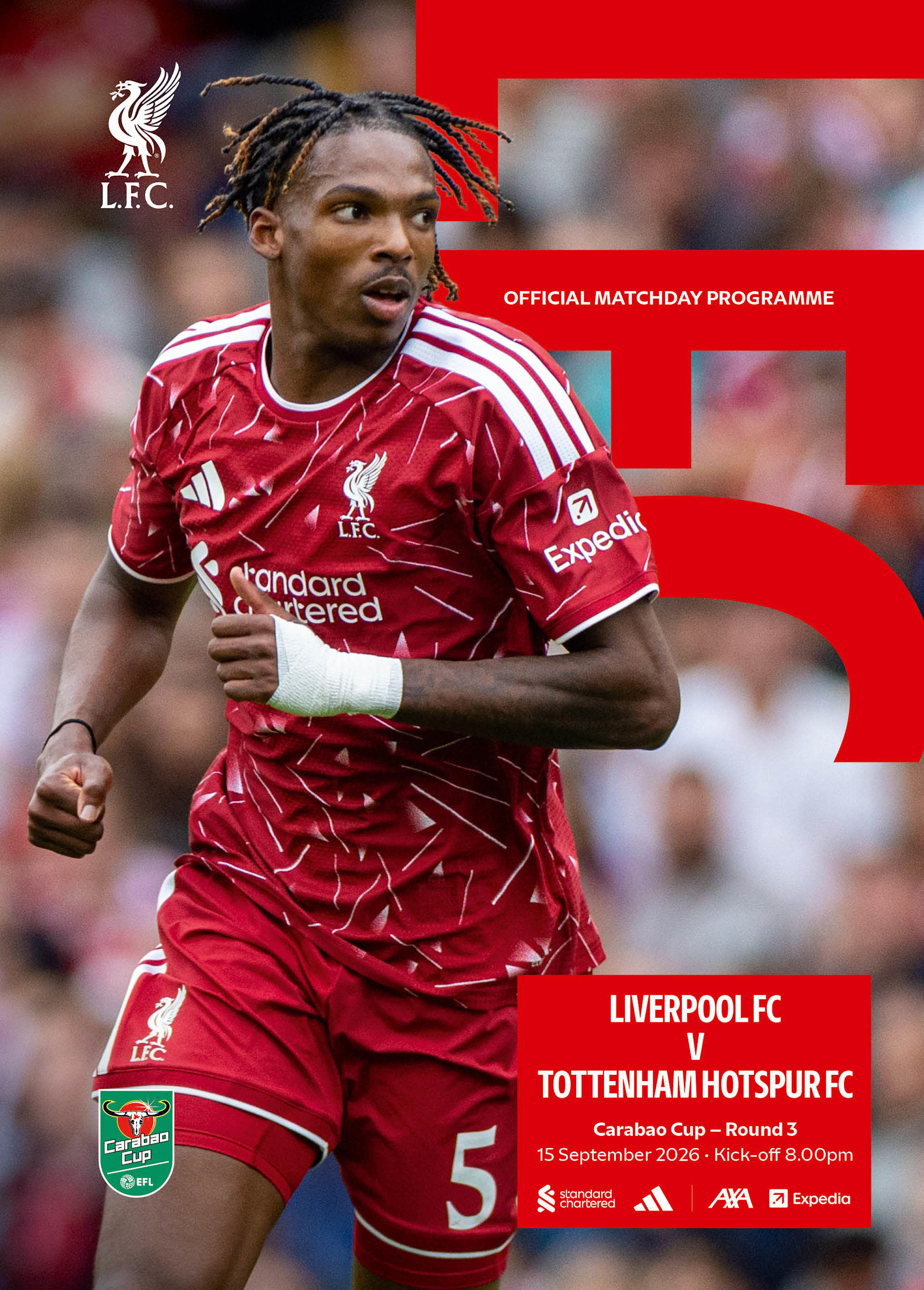 Matchday Programme - LFC vs Spurs - Carabao Cup - 15/09/2026 - Image 1
