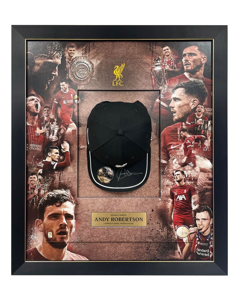 LFC 사인 로버트슨 리미티드 에디션 프레임드 뉴 에라 캡 - Image 1